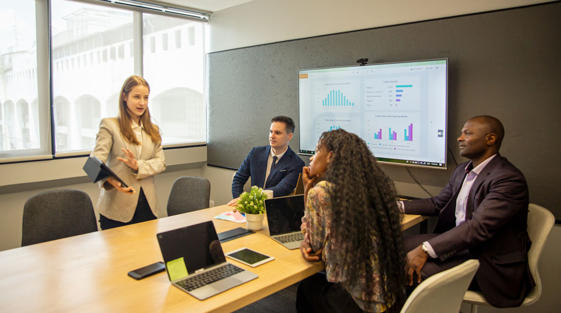 working together in-office