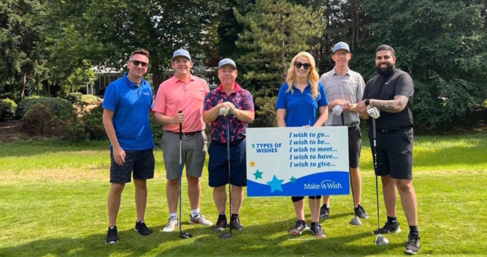 STRIVE team on the golf course