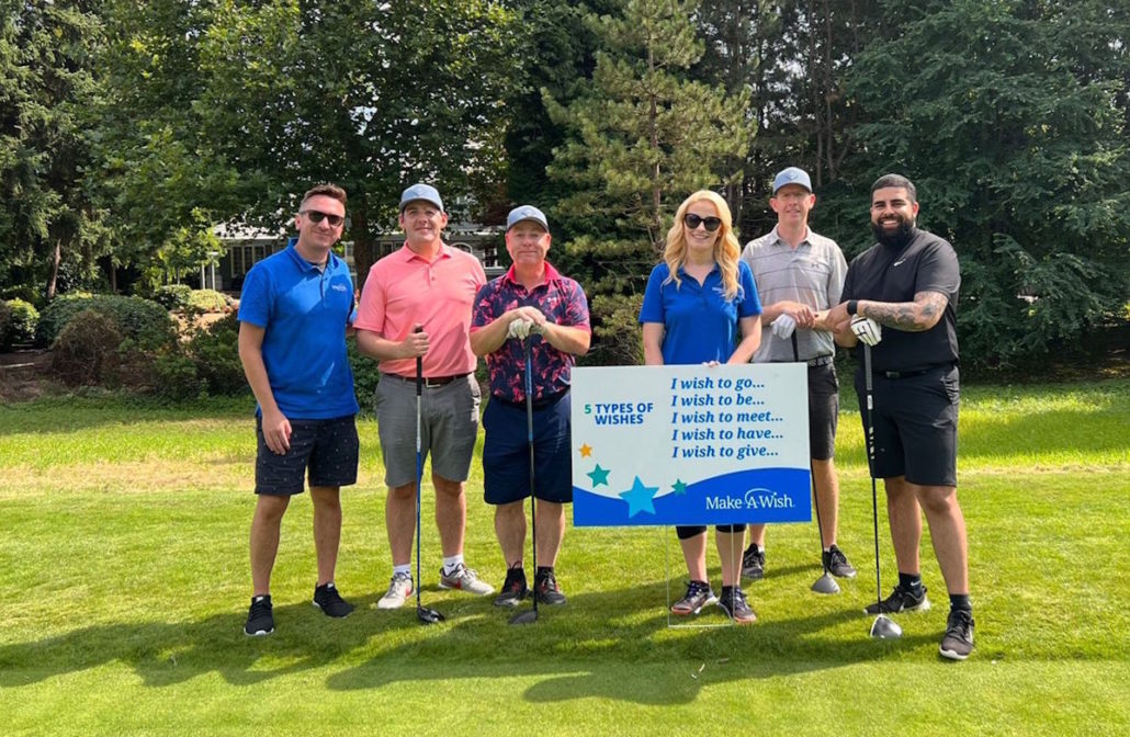 STRIVE team on the golf course