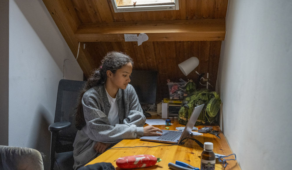 working from home office